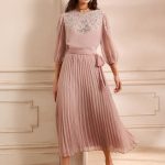 Pleated Midi Dress