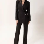 Black Multi-colored blazer