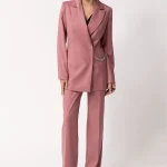 Brown Multi-colored blazer